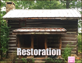 Historic Log Cabin Restoration  Boneville, Georgia